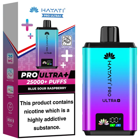 Hayati Pro Ultra Plus 25k Prefilled Vape Kit Blue Sour Raspberry