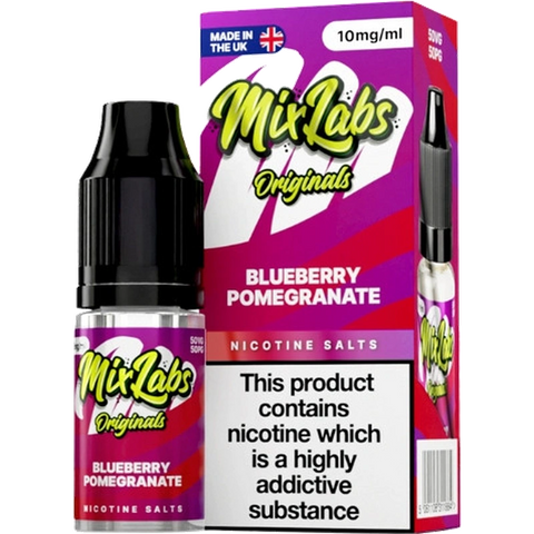 Mix Labs Nic Salts 10ml Blueberry Pomegranate