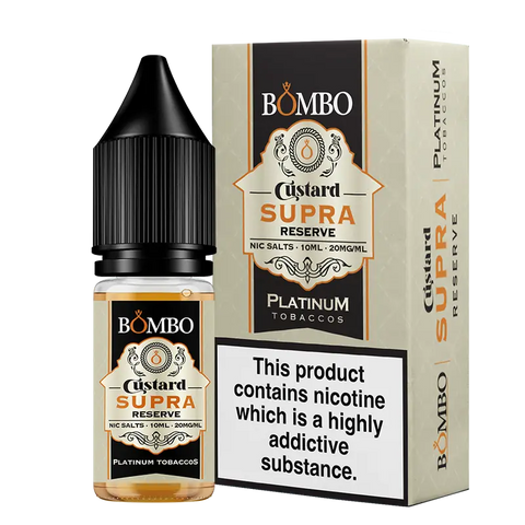 Bombo Platinum Tobaccos Custard Supra Reserve 10ml Nic Salt 20mg