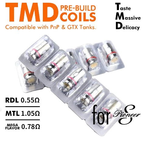 BP Mods TMD Replacement Coils 0.3ohm On White Background