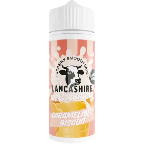 The Lancashire Creamery Ice 100ml Shortfill Caramelised Biscuit