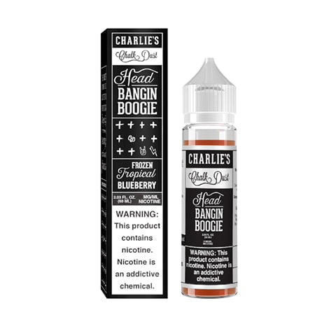 Charlie's Chalk Dust Shortfill E-Liquids Head Bangin Boogie On White Background