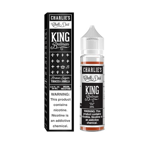 Charlie's Chalk Dust Shortfill E-Liquids King Bellman On White Background