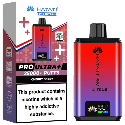 Hayati Pro Ultra Plus 25k Prefilled Vape Kit Cherry Berry