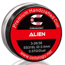 Coilology Handcrafted Coils Alien 3-26 36 SS 0.07Ω Dual 3.0mm ID