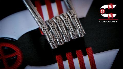 Coilology Hand Crafted Coils Sandvik NI80 coils On White Background
