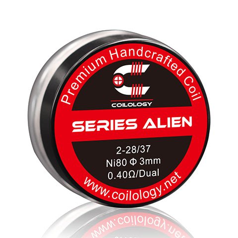 Coilology Hand Crafted Coils Series Alien On White Background