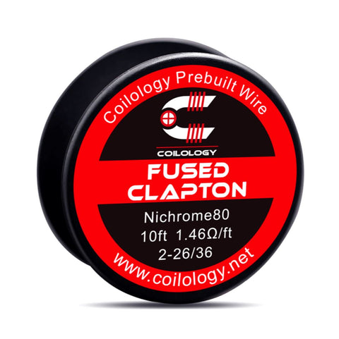 Coilology Performance DIY Resistance Wire Fused Clapton 2-26/36 ni80 On White Background