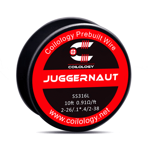 Coilology Performance DIY Resistance Wire Juggernaut 2-26.1*.4/2-38 SS316l On White Background