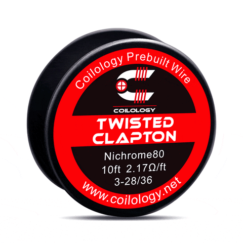 Coilology Performance DIY Resistance Wire Twisted Clapton 3-28/36 ni80 On White Background