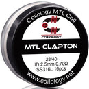 Coilology Prebuilt Performance MTL Coils | Clapton SS316l 0.70ohm