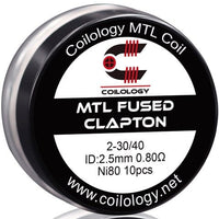 Coilology Prebuilt Performance MTL Coils | Fused Clapton