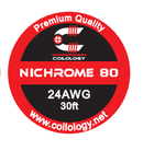 Coilology Round Wire 30ft Spools Nichrome80 24AWG