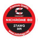Coilology Round Wire 30ft Spools Nichrome80 27AWG