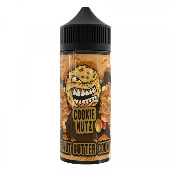 Cookie Nutz 100ml Shortfill E-Liquids Peanut Butter Cookie On White Background