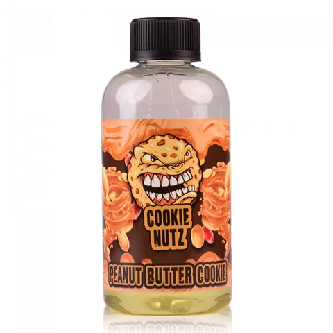 Cookie Nutz 200ml Shortfill E-Liquids Peanut Butter Cookie On White Background