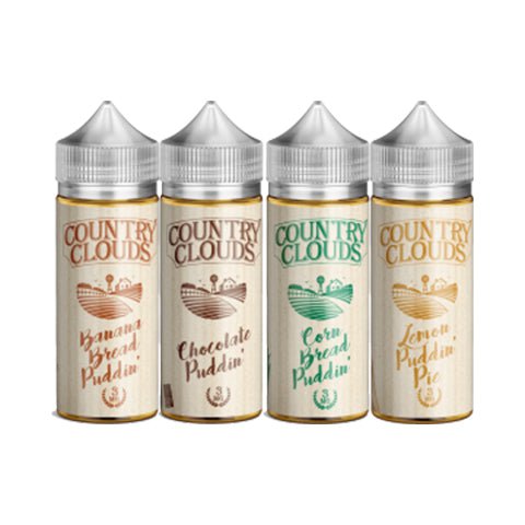 Country Clouds 100ml Shortfill E-Liquids On White Background