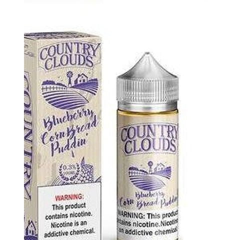 Country Clouds 100ml Shortfill E-Liquids Blueberry On White Background