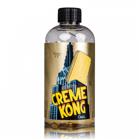 Creme Kong Joe Juice E-Liquids 200ml Shortfills Creme Kong Custard Cream On White Background