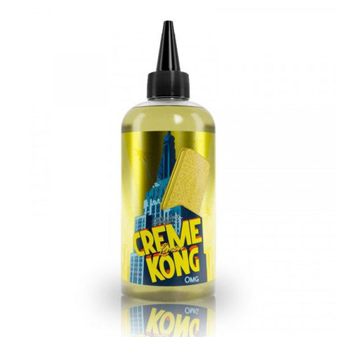 Creme Kong Joe Juice E-Liquids 200ml Shortfills Creme Kong Lemon Creme On White Background