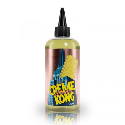 Creme Kong Joe Juice E-Liquids 200ml Shortfills Creme Kong Strawberry Creme On White Background