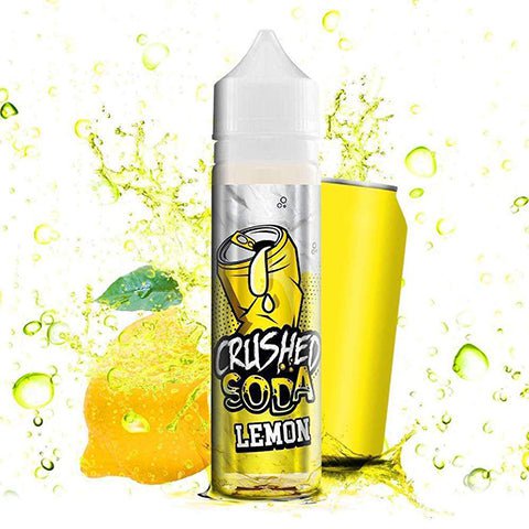 Crushed Soda E-Liquids Shortfill Lemon Soda On White Background