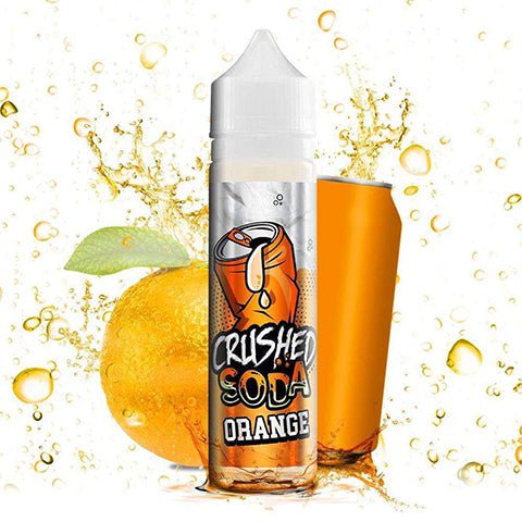 Crushed Soda E-Liquids Shortfill Orange Soda On White Background
