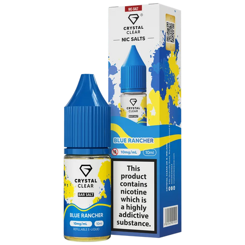 Crystal Clear Nic Salts 10ml Blue Rancher