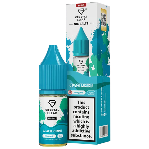 Crystal Clear Nic Salts 10ml Glacier Mint