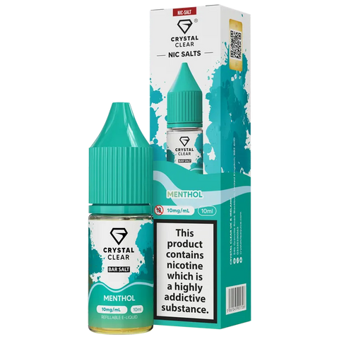 Crystal Clear Nic Salts 10ml Menthol