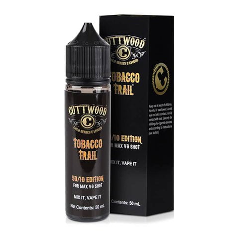 Cuttwood - The Sauce Boss 50ml Shortfill E-Liquid Tobacco Trail On White Background