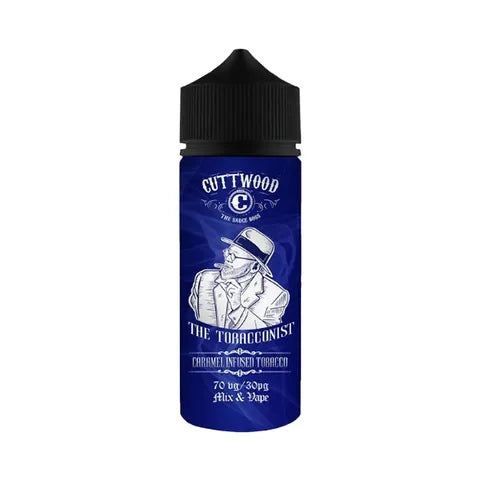 cuttwood tobacconist caramel infused tobacco 100ml on white background