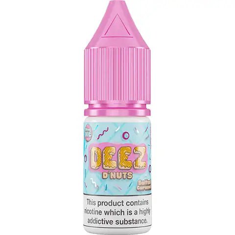 DEEZ D'Nuts 10ml Nic Salts Salted Caramel / 20mg On White Background
