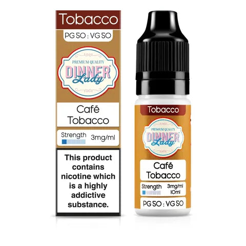 dinner lady 50 50 cafe tobacco 3mg on white background