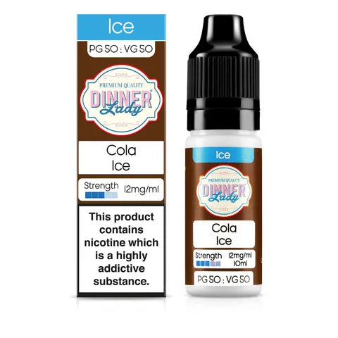 dinner lady 50 50 cola ice 12mg on white background