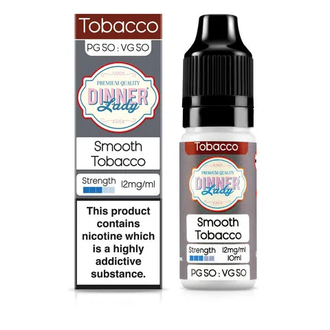 dinner lady 50 50 smooth tobacco 12mg on white background