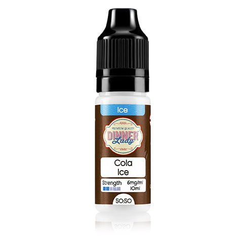 Dinner Lady Iced 50/50 10ml E-Liquids 6mg / Cola Ice On White Background