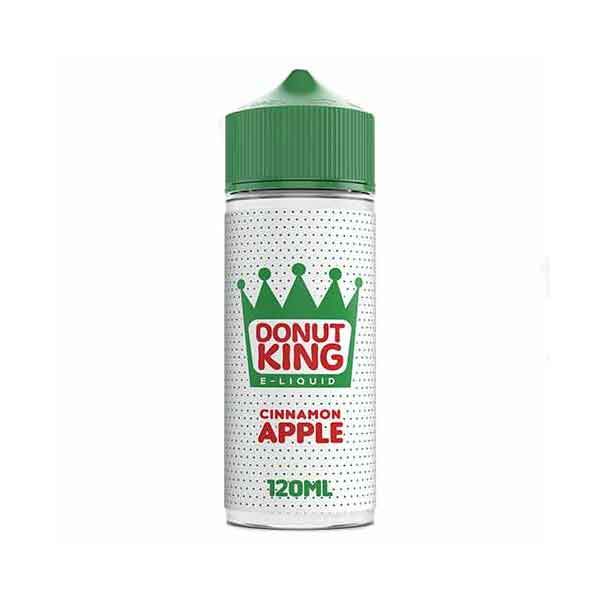 Donut King 100ml Shortfill E-Liquid Cinnamon Apple On White Background