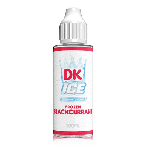 Donut King ICE Shortfill E-Liquids Frozen Blackcurrant On White Background