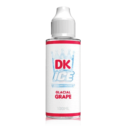 Donut King ICE Shortfill E-Liquids Glacial Grape On White Background