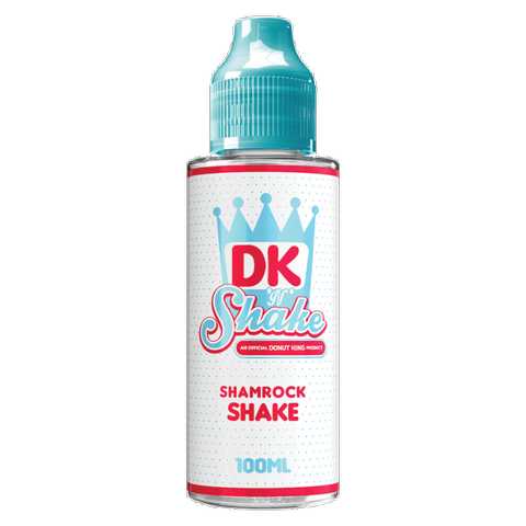 Donut King 'N' Shake 100ml Shortfill E-Liquid Shamrock Shake On White Background
