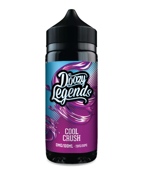 Doozy Legends 100ml Shortfill E-Liquid Cool Crush On White Background