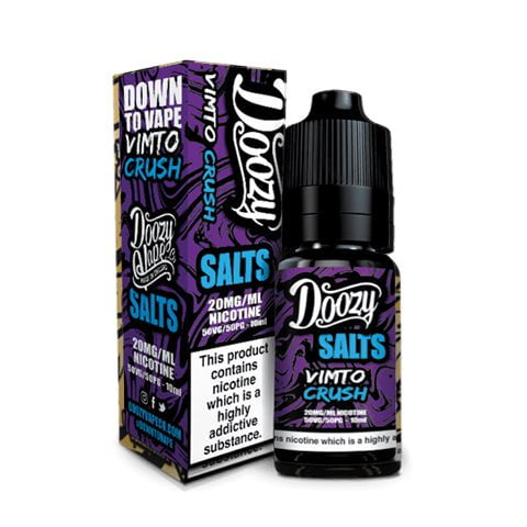 Doozy Salts E-Liquid Range 10mg / Vimto Crush On White Background