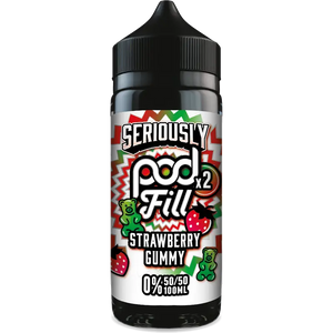 Doozy Seriously Pod Fill X2 Strawberry Gummy 100ml Shortfill Default Title