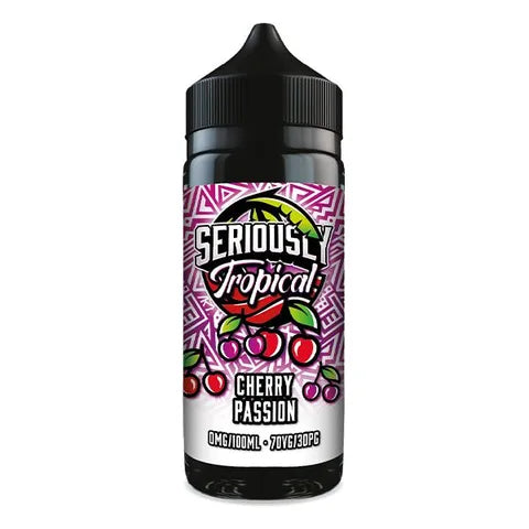 doozy seriously tropical 100ml cherry passion on white background