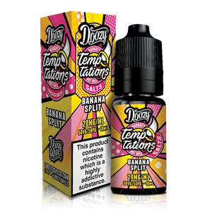 Doozy Temptations Nic Salt E-Liquids Banana Split