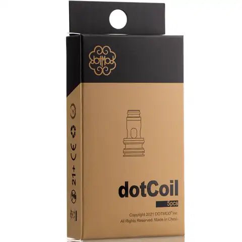 dotMod dotCoil Replacement Coils for dotMod V2 DotCoil 0.9ohm On White Background