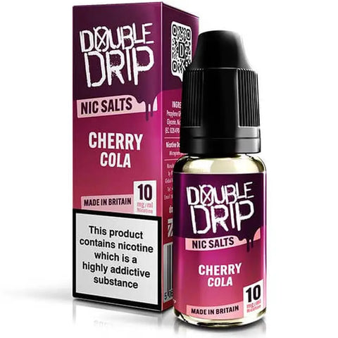 Double Drip 10ml Nic Salt Bar Style Cherry Cola 10mg