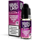 Double Drip 10ml Nic Salt Bar Style Strawberry Raspberry Cherry Ice 10mg