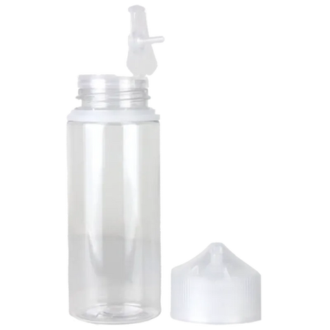 Easy Fill Transparent Cap Empty Bottle 120ml